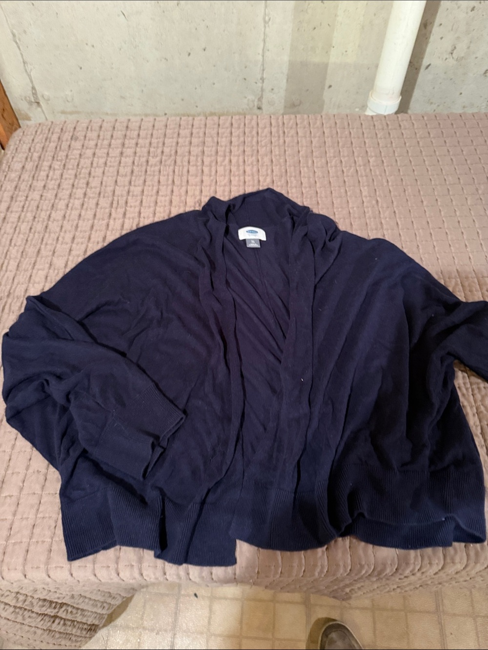 Nautica Men's Dark Navy Shawl-Collar Cardigan